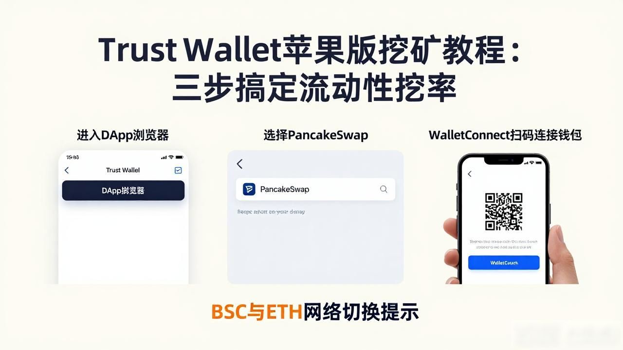 Trust Wallet苹果版挖矿教程：三步搞定流动性挖矿