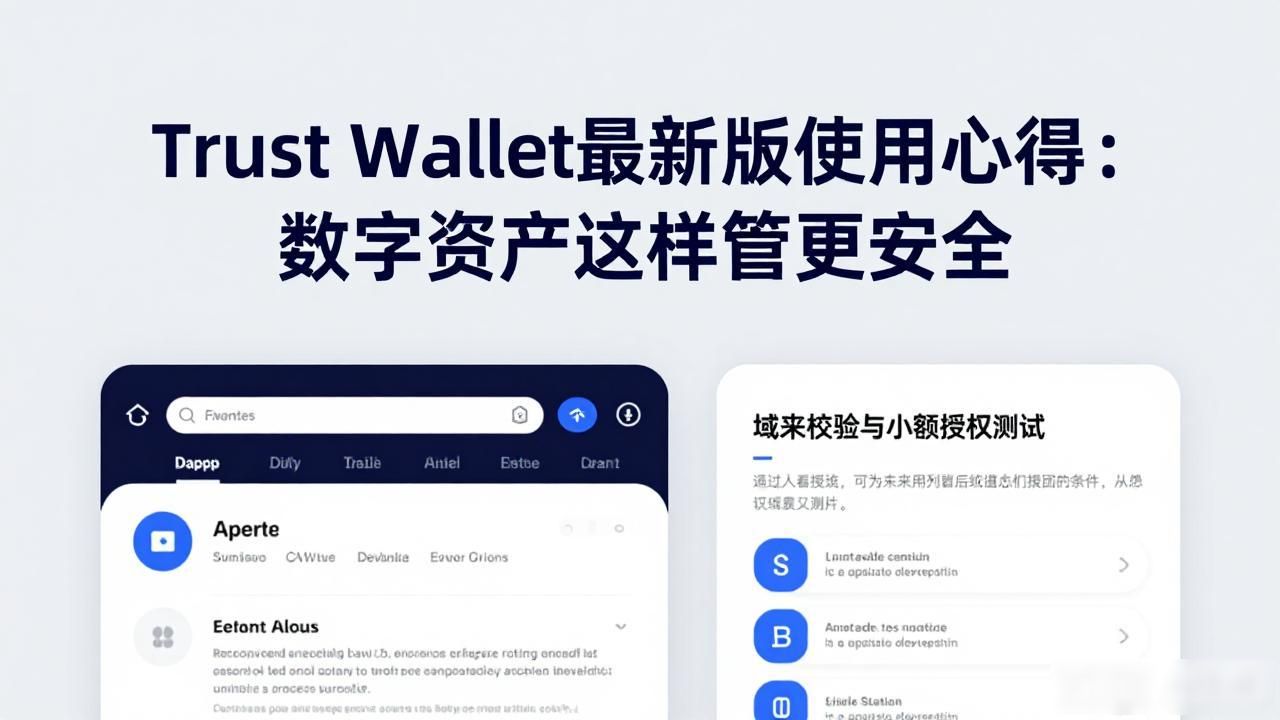 Trust Wallet最新版使用心得：数字资产这样管更安全