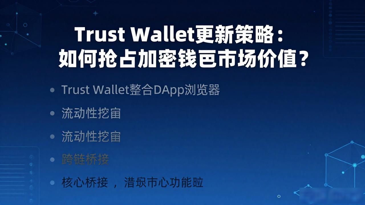 Trust Wallet更新策略：如何抢占加密钱包市场份额？