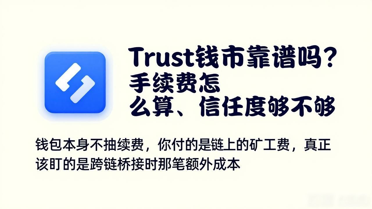 Trust钱包靠谱吗?手续费怎么算、信任度够不够