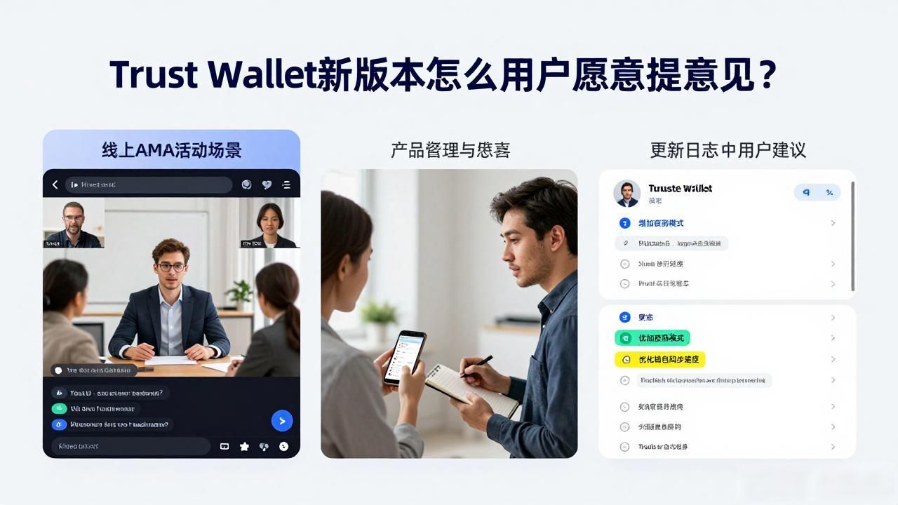 Trust Wallet新版本怎么让用户愿意提意见？