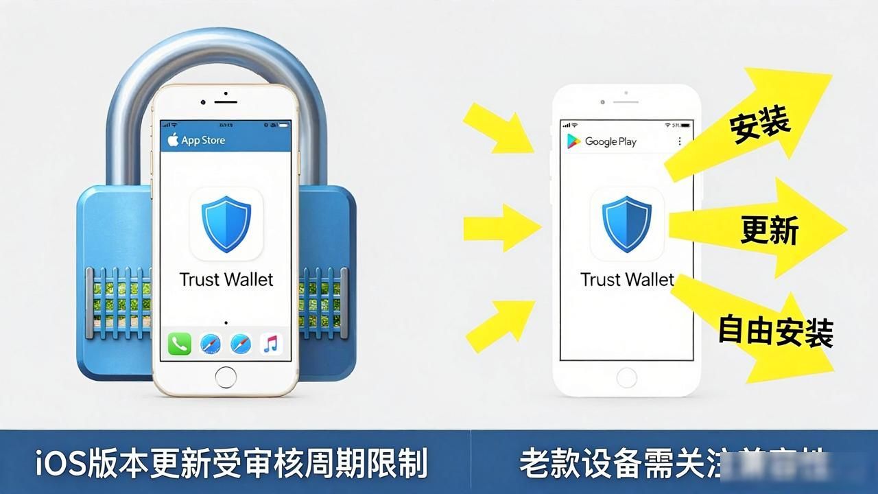 手机存币指南：iOS和安卓下载Trust Wallet有啥不同