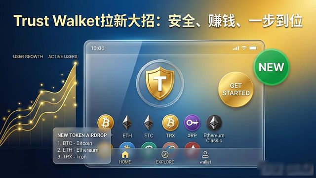 Trust Wallet拉新大招：安全、赚钱、一步到位