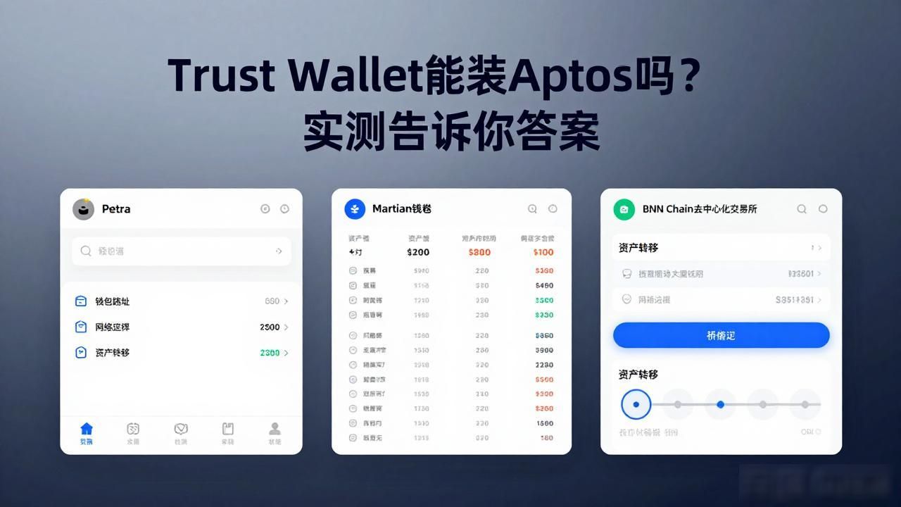Trust Wallet能装Aptos吗？实测告诉你答案