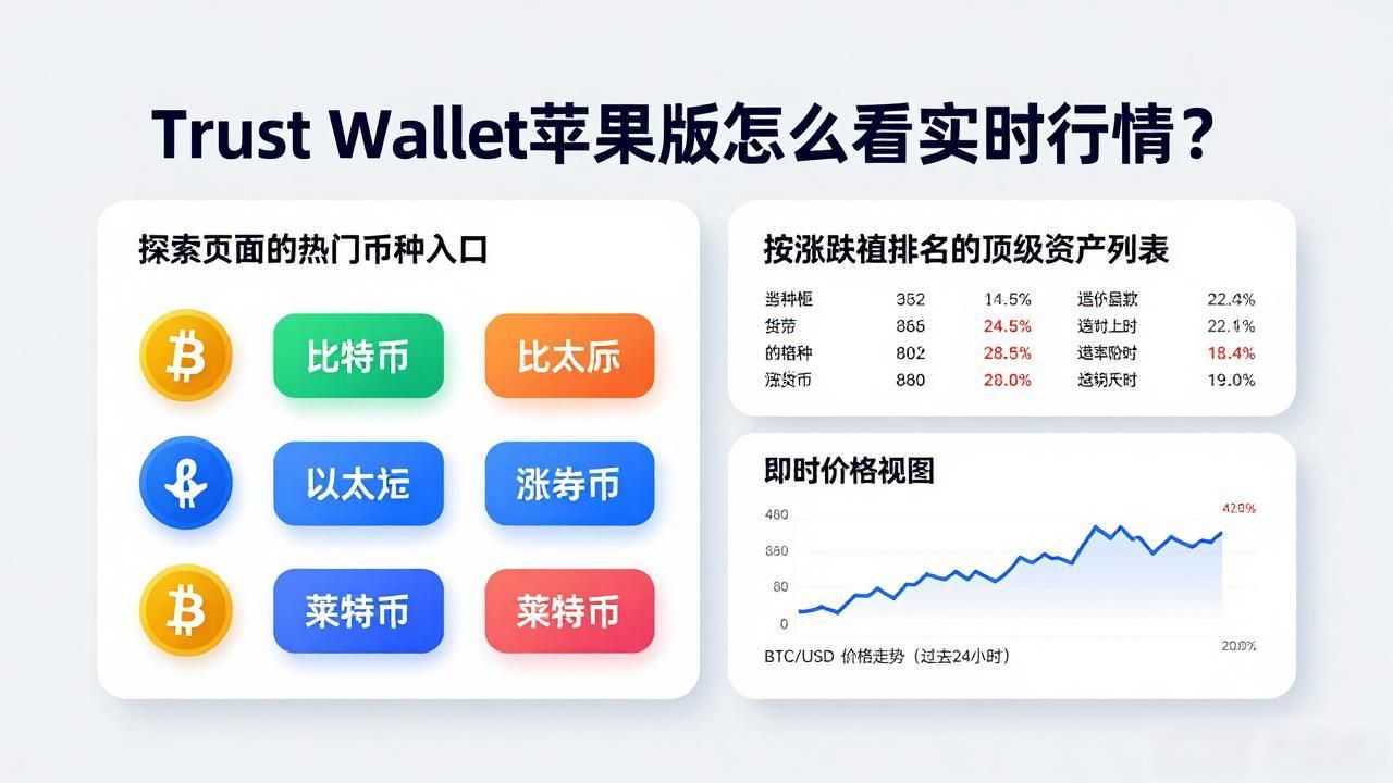 Trust Wallet苹果版怎么看实时行情？