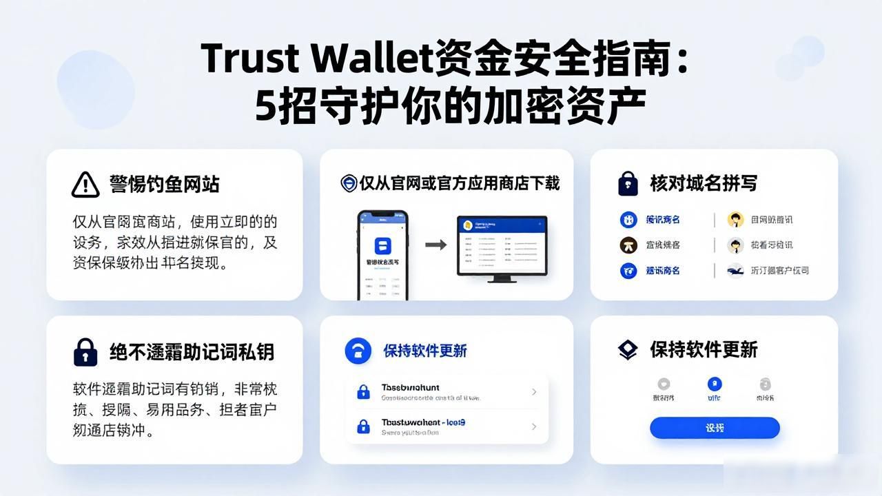 Trust Wallet资金安全指南：5招守护你的加密资产