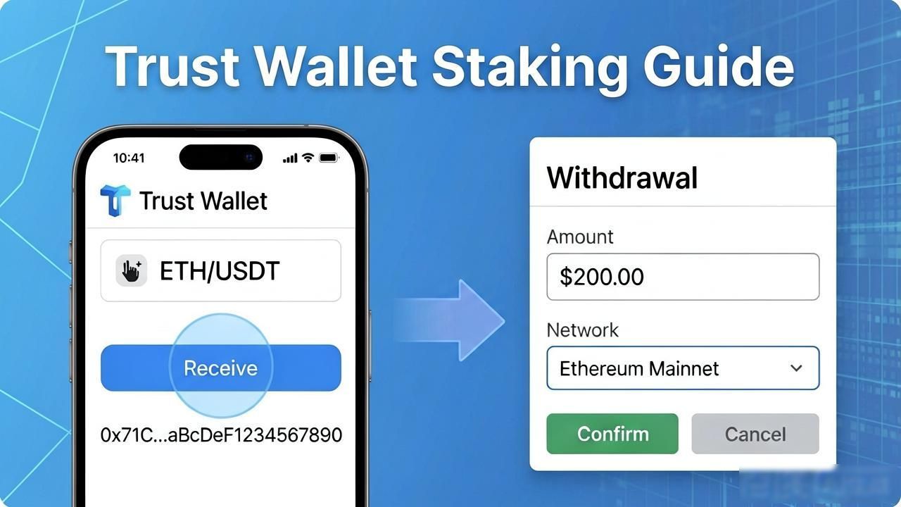 Trust Wallet质押教程——从下载到赚币很简单