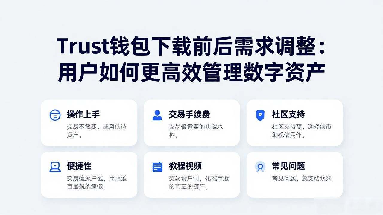 Trust钱包下载前后需求调整：用户如何更高效管理数字资产