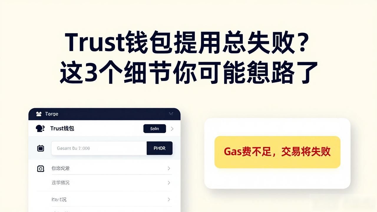 Trust钱包提币总失败？这3个细节你可能忽略了