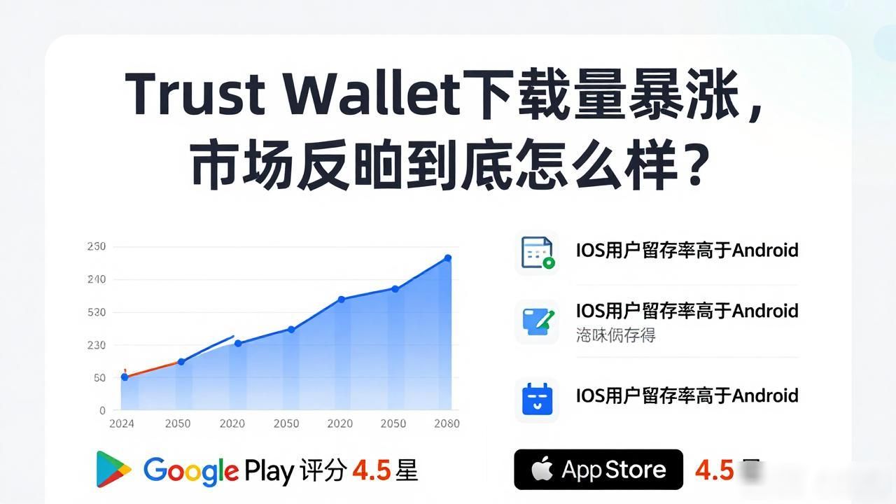 Trust Wallet下载量暴涨，市场反响到底怎么样？