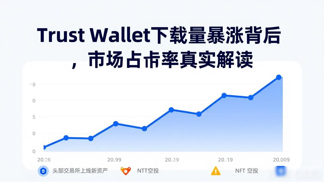 Trust Wallet下载量暴涨背后，市场占有率真实解读
